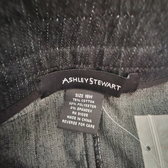 Denim Mermaid Cut High Low Skirt Lace and Beaded Panel - Picture 5 of 5